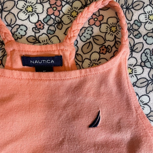 Nautica girls solid & striped dress. Very good used condition. Size 5. - Picture 4 of 9